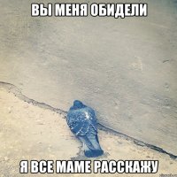 вы меня обидели я все маме расскажу