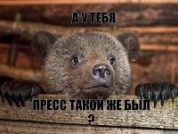 а у тебя пресс такой же был ?