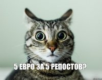 5 евро за 5 репостов?