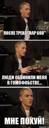 после трека "rap god" люди обвинили меня в гомофобстве... мне похуй!