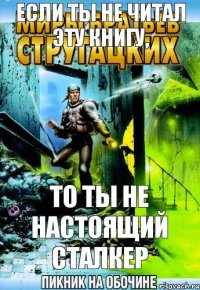 Если ты не читал эту книгу, то ты не настоящий сталкер