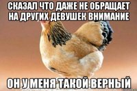 сказал что даже не обращает на других девушек внимание он у меня такой верный