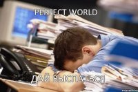 Perfect World дай выспаться