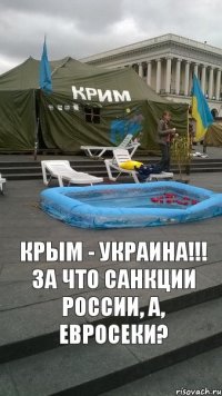 КРЫМ - УКРАИНА!!! За что санкции России, а, евросеки?