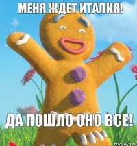 Да пошло оно все! Меня ждет Италия!