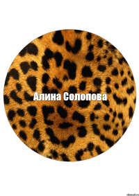 Алина Солопова