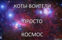 коты-воители космос просто