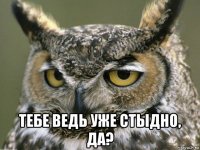  тебе ведь уже стыдно, да?