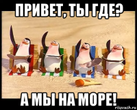 привет, ты где? а мы на море!