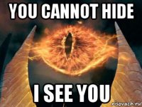 you cannot hide i see you
