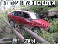 кто тебя научил ездеть?! gta 5!