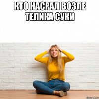 кто насрал возле телика суки 