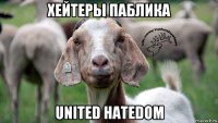 хейтеры паблика united hatedom