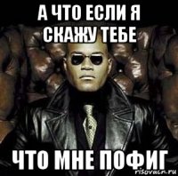 а что если я скажу тебе что мне пофиг