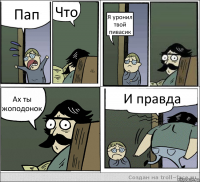 Пап Что Я уронил твой пивасик Ах ты жоподонок И правда