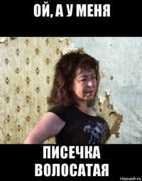 ой, а у меня писечка волосатая