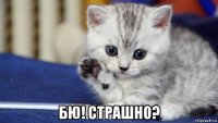  бю! страшно?