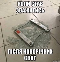 коли став зважитись після новорічних свят
