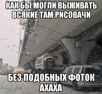 как бы могли выживать всякие там рисовачи без подобных фоток ахаха