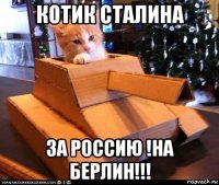 котик сталина за россию !на берлин!!!