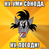 ну, уми сонода, ну, погоди!