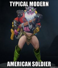 typical modern american soldier