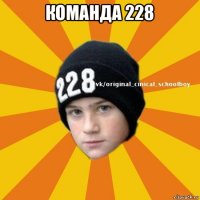 команда 228 