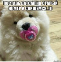 поставь ватсап на старый номер и спишемся..))) 