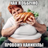 как я обычно провожу каникулы