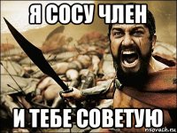 я сосу член и тебе советую