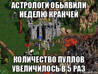 астрологи обьявили неделю кранчей количество пуллов увеличилось в 5 раз