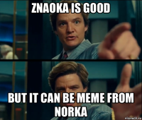 znaoka is good but it can be meme from norka