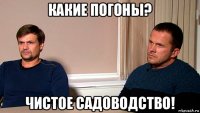 какие погоны? чистое садоводство!