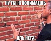 ну ты ж понимаешь иль нет?