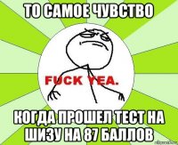 то самое чувство когда прошел тест на шизу на 87 баллов