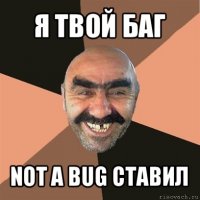 я твой баг not a bug ставил