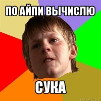 по айпи вычислю сука