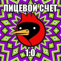 лицевой счет 1:0