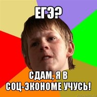 егэ? сдам, я в соц-экономе учусь!