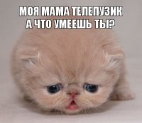 моя мама телепузик
а что умеешь ты?