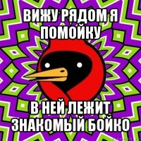 вижу рядом я помойку в ней лежит знакомый бойко