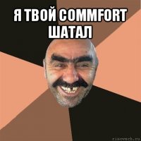 я твой commfort шатал 