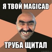 я твой magicad труба щитал