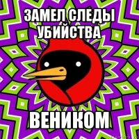 замел следы убийства веником