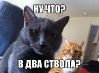 ну что? в два ствола?