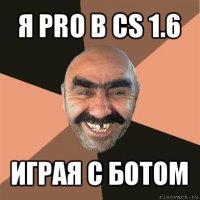 я pro в cs 1.6 играя с ботом