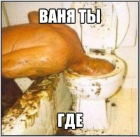 ваня ты где