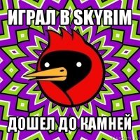 играл в skyrim дошел до камней