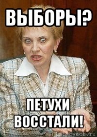 выборы? петухи восстали!