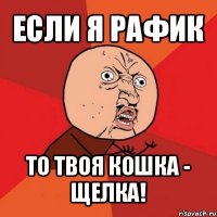 если я рафик то твоя кошка - щелка!